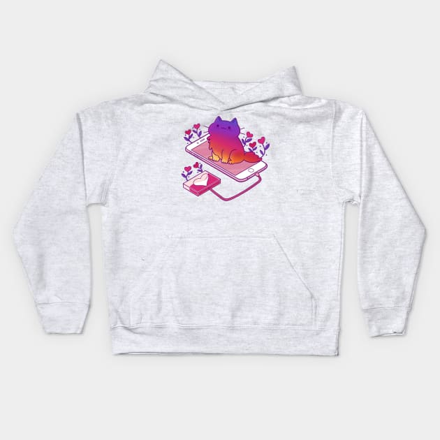 Insta-Cat Kids Hoodie by TaylorRoss1